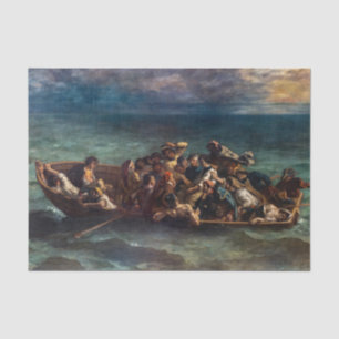 Eugene Delacroix - Das Schiffswrack von Don Juan Seidenpapier