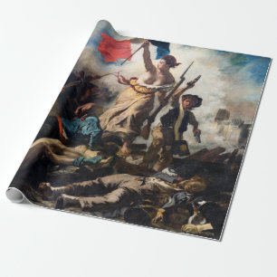 Eugene Delacroix - die Freiheit, die das Volk führ Geschenkpapier