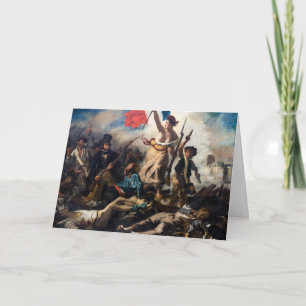 Eugene Delacroix - die Freiheit, die das Volk führ Karte