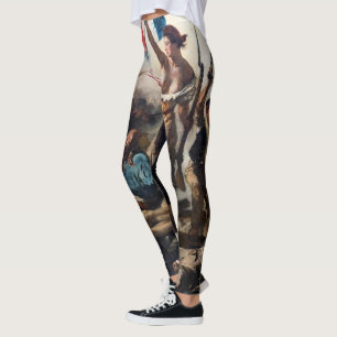 Eugene Delacroix - die Freiheit, die das Volk führ Leggings