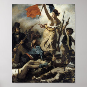 Eugene Delacroix - Die Freiheit führt das Volk an Poster