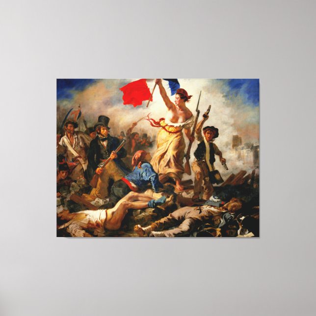 EUGENE DELACROIX Liberty Leading the People 1830 - Leinwanddruck (Vorderseite)