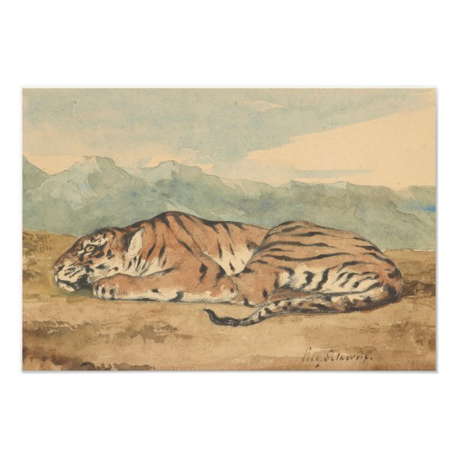 Eugene Delacroix - Royal Tiger Fotodruck (Vorne)