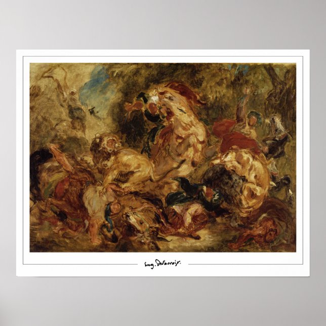 Eugène Delacroix Zedign Art Poster #11 (Vorne)