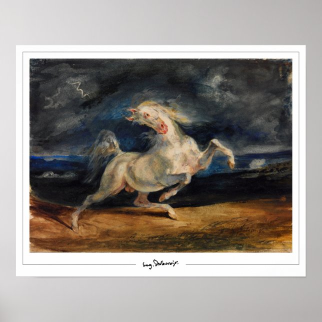 Eugène Delacroix Zedign Art Poster #175 (Vorne)
