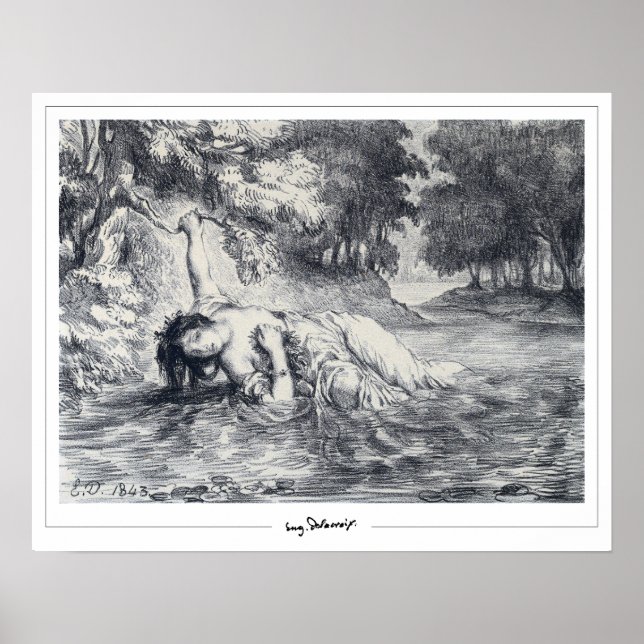 Eugène Delacroix Zedign Art Poster #245 (Vorne)
