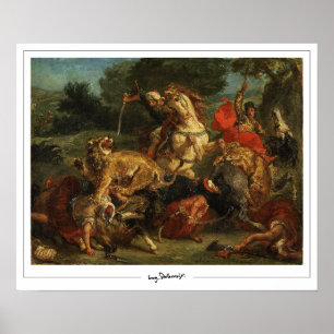 Eugène Delacroix Zedign Art Poster #28