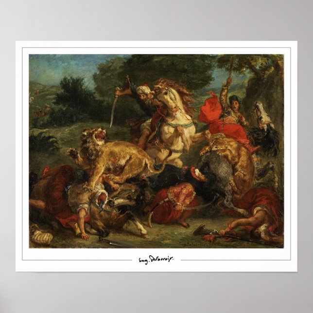 Eugène Delacroix Zedign Art Poster #28 (Vorne)