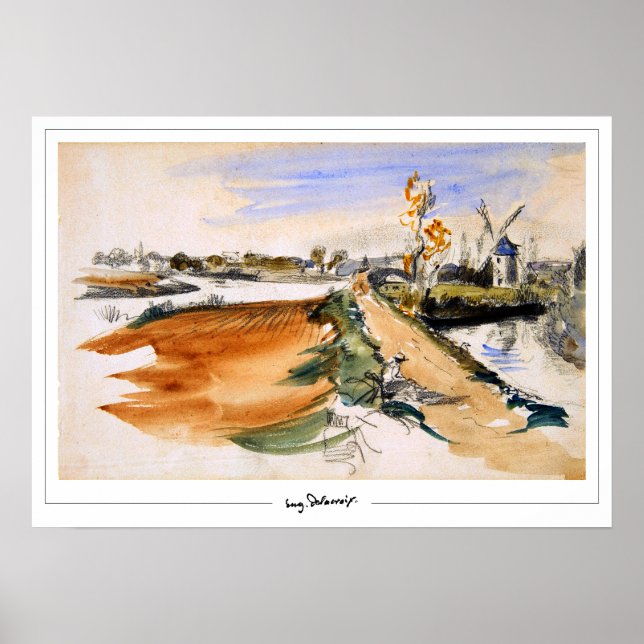 Eugène Delacroix Zedign Art Poster #297 (Vorne)