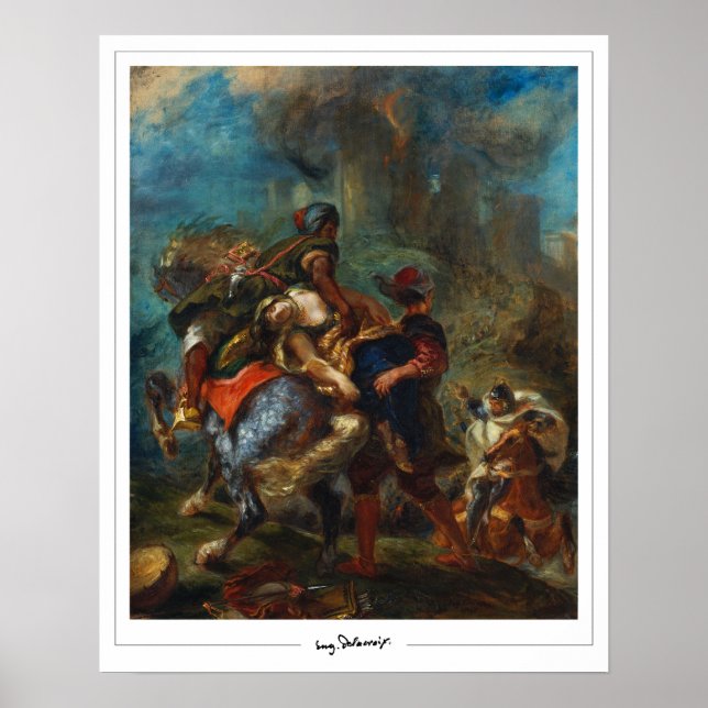Eugène Delacroix Zedign Art Poster #3 (Vorne)