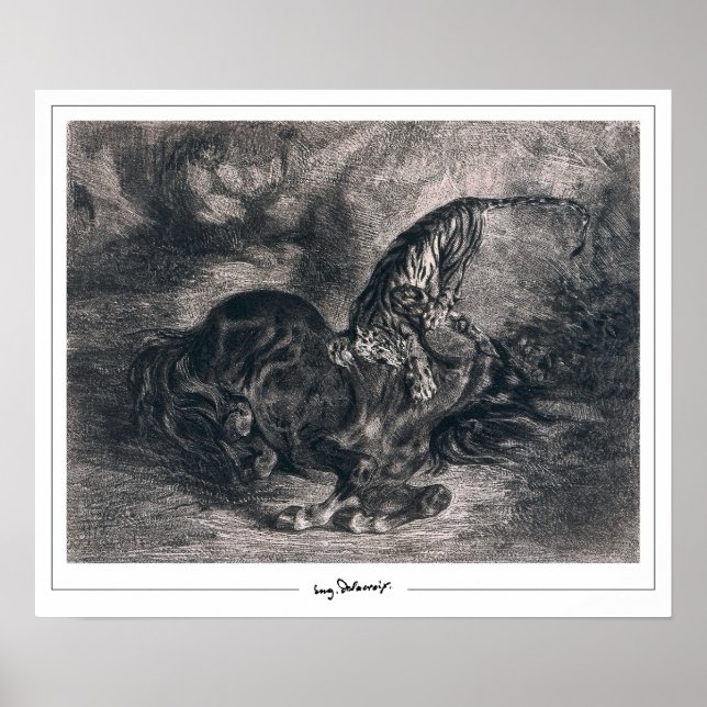 Eugène Delacroix Zedign Art Poster #490 (Vorne)