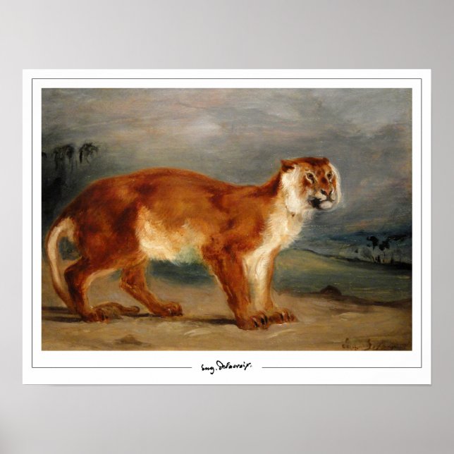 Eugène Delacroix Zedign Art Poster #491 (Vorne)