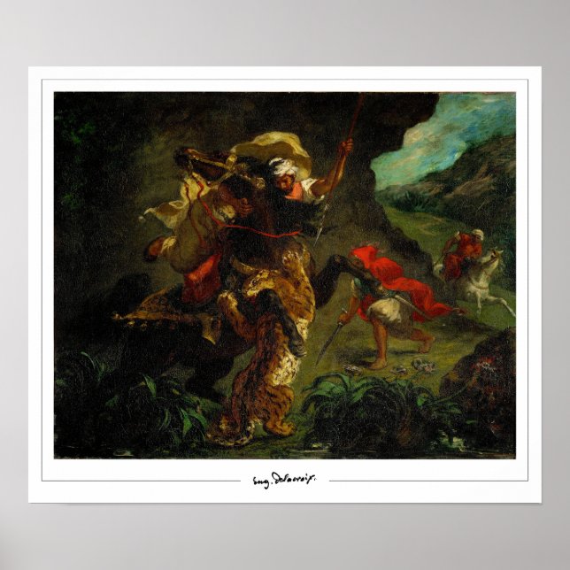 Eugène Delacroix Zedign Art Poster #5 (Vorne)