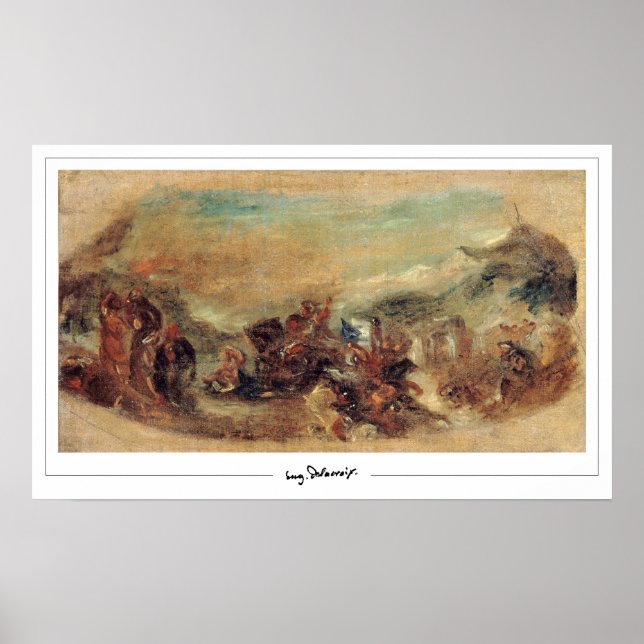 Eugène Delacroix Zedign Art Poster #517 (Vorne)