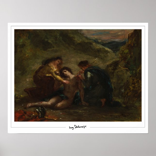 Eugène Delacroix Zedign Art Poster #589 (Vorne)