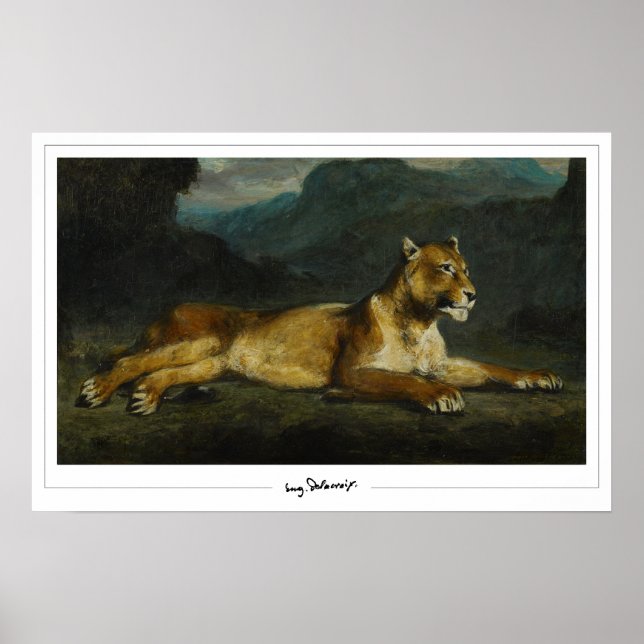 Eugène Delacroix Zedign Art Poster #603 (Vorne)