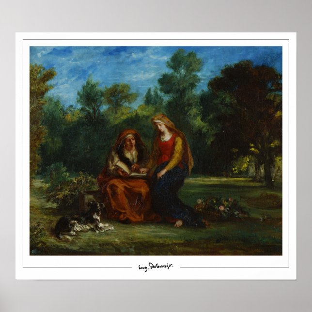 Eugène Delacroix Zedign Art Poster #627 (Vorne)