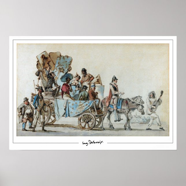 Eugène Delacroix Zedign Art Poster #644 (Vorne)