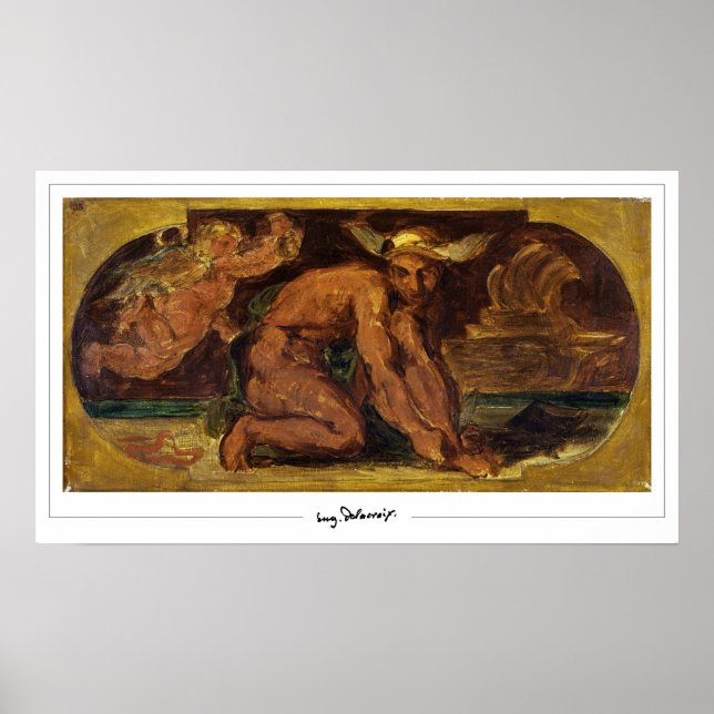 Eugène Delacroix Zedign Art Poster #720 (Vorne)