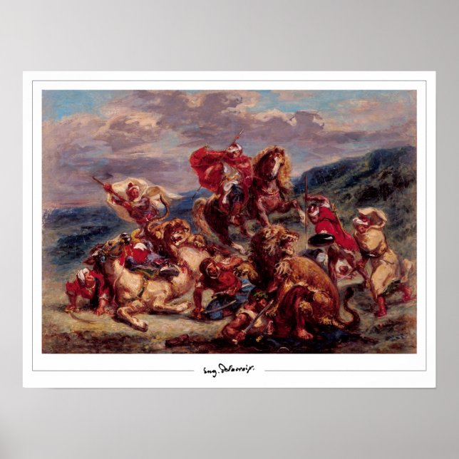 Eugène Delacroix Zedign Art Poster #97 (Vorne)