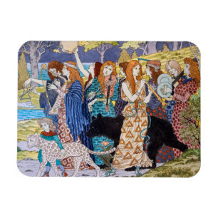 Eugene Grasset - Harmonie Dekoratives Panel Magnet