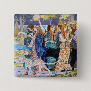 Eugene Grasset - Harmonie Dekorpanel Button