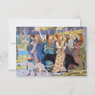 Eugene Grasset - Harmonie Dekorpanel Dankeskarte