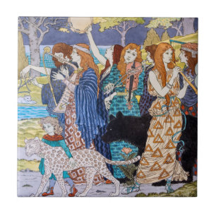 Eugene Grasset - Harmonie Dekorpanel Fliese