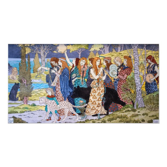 Eugene Grasset - Harmonie Dekorpanel Fotodruck (Vorne)