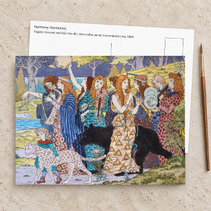 Eugene Grasset - Harmonie Dekorpanel Postkarte