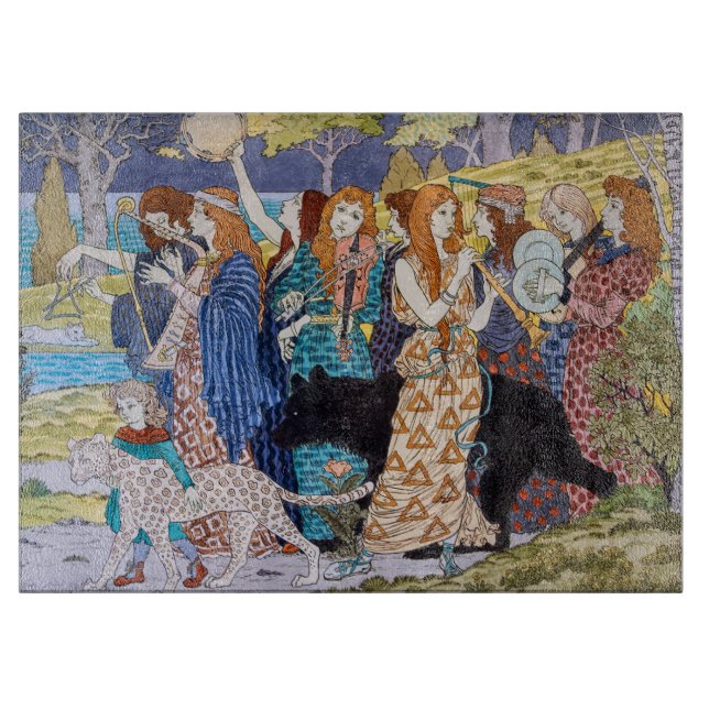 Eugene Grasset - Harmonie Dekorpanel Schneidebrett (Vorderseite)