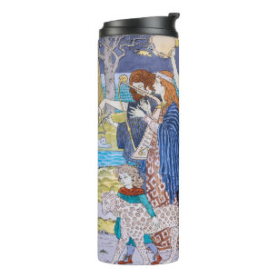 Eugene Grasset - Harmonie Dekorpanel Thermosbecher