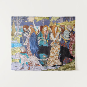 Eugene Grasset - Harmonie Dekorpanel Wandteppich