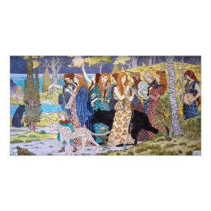 Eugene Grasset - Harmonisches Dekorationspanel Fotodruck