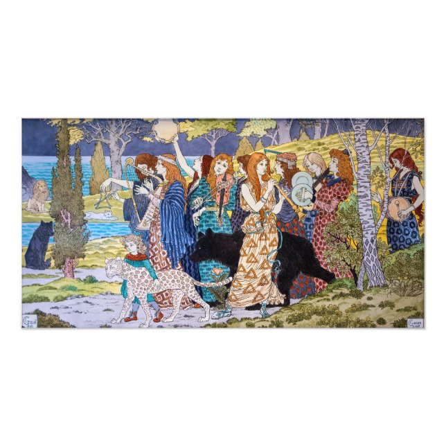 Eugene Grasset - Harmonisches Dekorationspanel Fotodruck (Vorne)