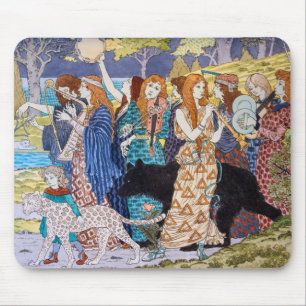 Eugene Grasset - Harmonisches Dekorationspanel Mousepad