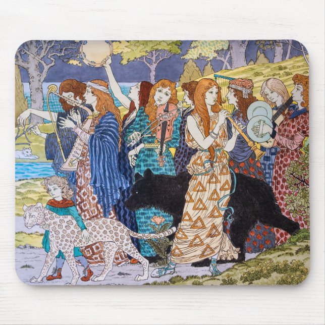 Eugene Grasset - Harmonisches Dekorationspanel Mousepad (Vorne)