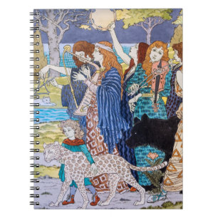 Eugene Grasset - Harmonisches Dekorationspanel Notizblock