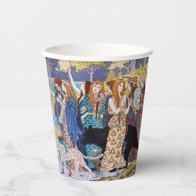 Eugene Grasset - Harmonisches Dekorationspanel Pappbecher (Vorderseite)