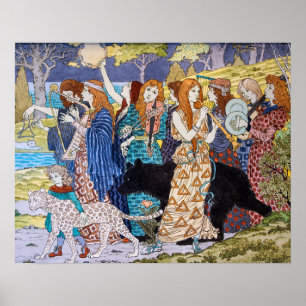 Eugene Grasset - Harmonisches Dekorationspanel Poster