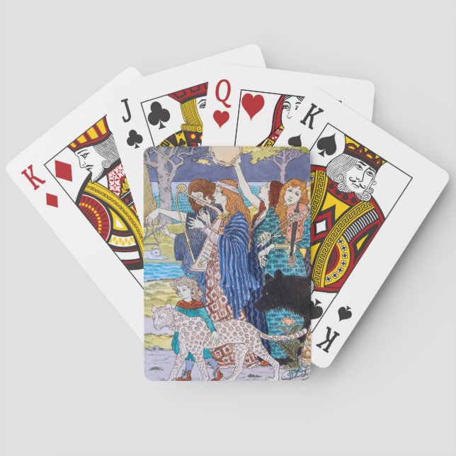 Eugene Grasset - Harmonisches Dekorationspanel Spielkarten (Rückseite)