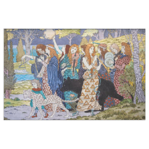 Eugene Grasset - Harmonisches Dekorationspanel Stoff