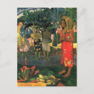 Eugène Henri Paul Gauguin - La Orana Postkarte