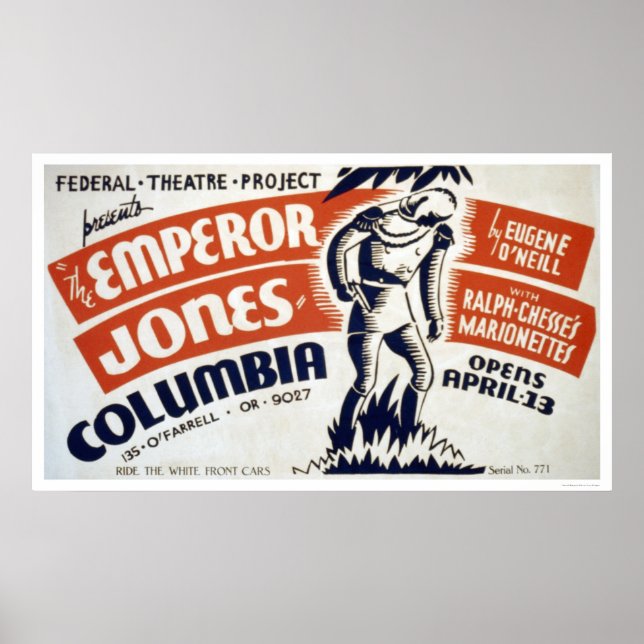 Eugene ONeill Kaiser 1937 WPA Poster (Vorne)