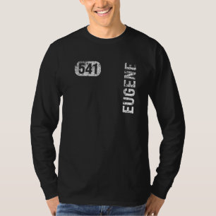 Eugene Oregon 541 Area Code Vintag Retro T-Shirt