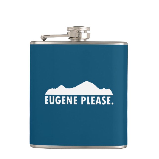 Eugene Oregon Bitte Flachmann (Vorderseite)
