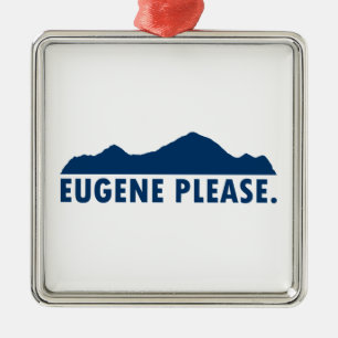 Eugene Oregon Bitte Ornament Aus Metall