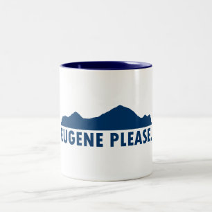 Eugene Oregon Bitte Zweifarbige Tasse