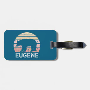 Eugene Oregon Retro Bär Gepäckanhänger