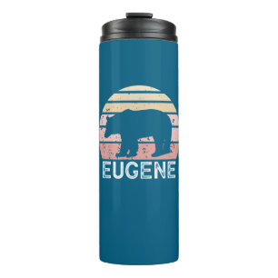 Eugene Oregon Retro Bär Thermosbecher